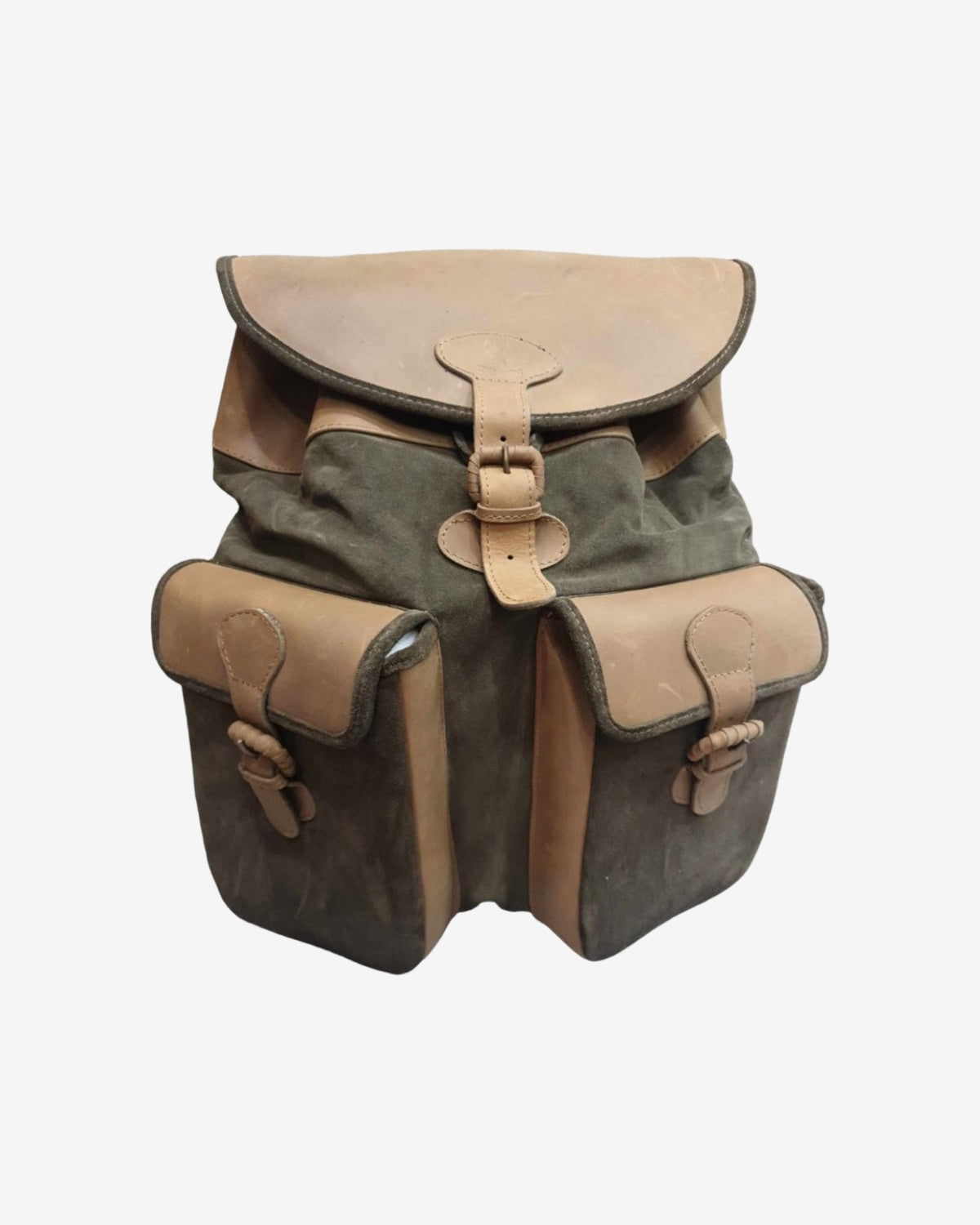 Rucsac NobilHunting Piele Verde, Crem