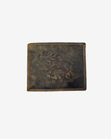 Portofel piele, motiv Cerb, fara capsa